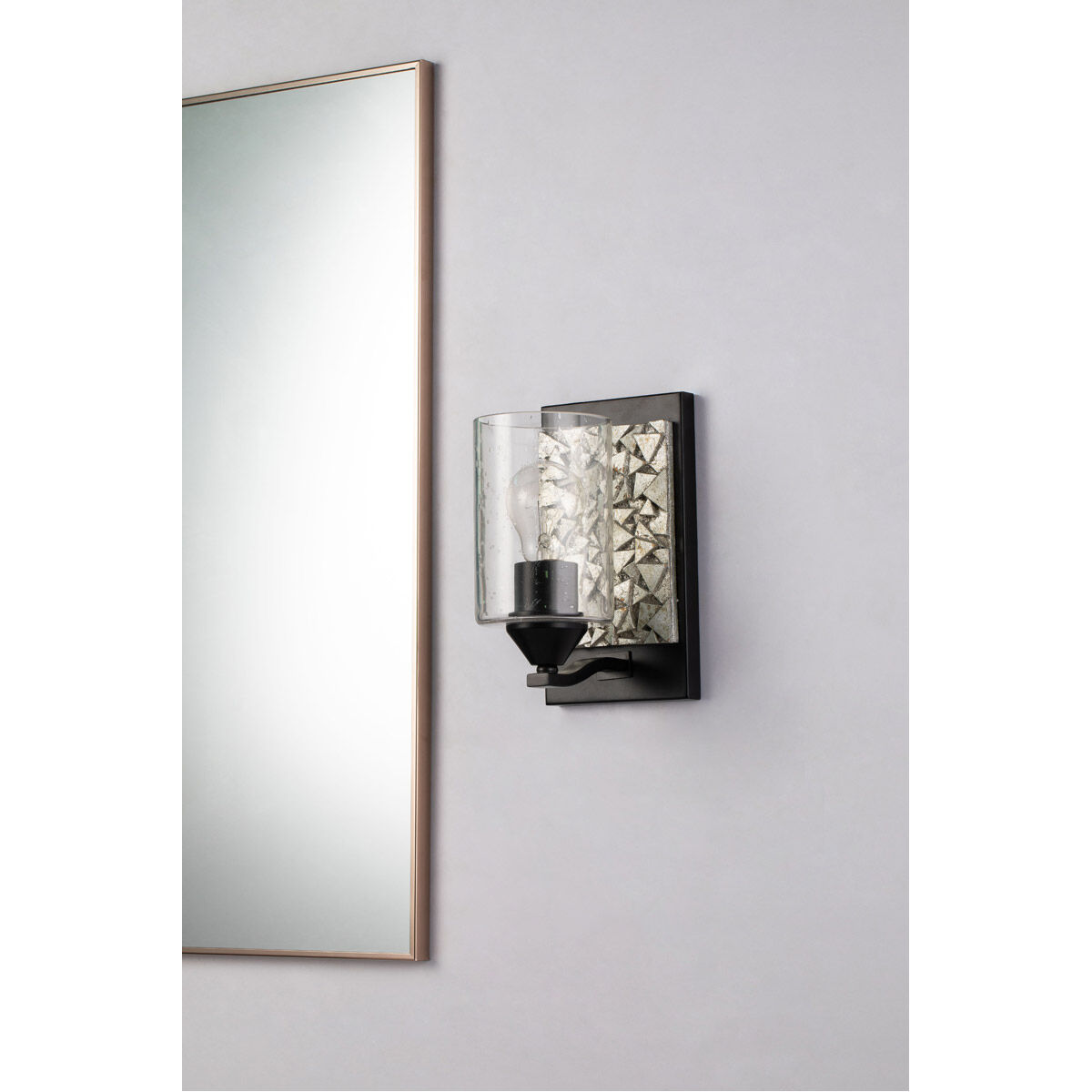 Bocage 1 Light 5 inch MB Bath Light Wall Light in Matte Black